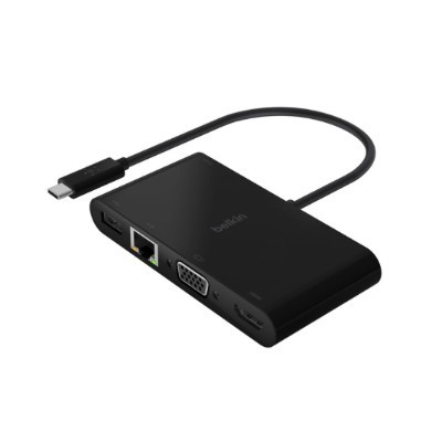 Док-станция Belkin USB-C Multimedia + Charge Adapter AVC004btBK, черный в Ижевске