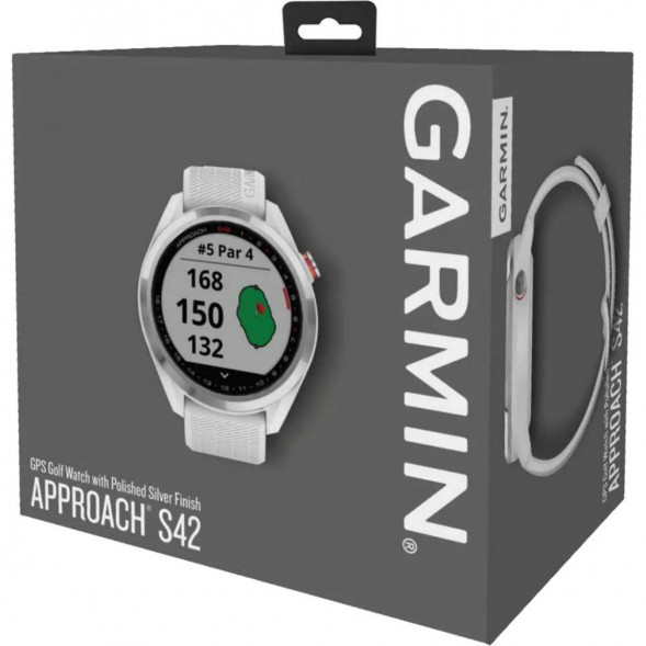 Умные часы для гольфа Garmin Approach S42, белый 010-02572-01 в Ижевске