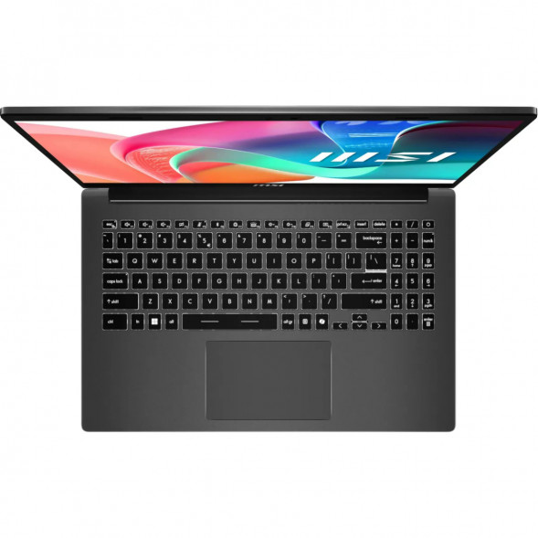 Ноутбук MSI Modern 15 F1MXG-1280RU (15.6&amp;quot;, IPS, Intel Core 7 150U, 10 ядер, 16 ГБ DDR5, SSD 512 ГБ, Intel Iris Xe Graphics, Windows 11), чёрный в Ижевске