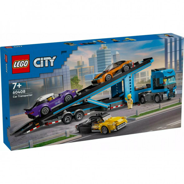 Конструктор LEGO City 60408 Грузовик-автовоз со спортивными автомобилями в Ижевске