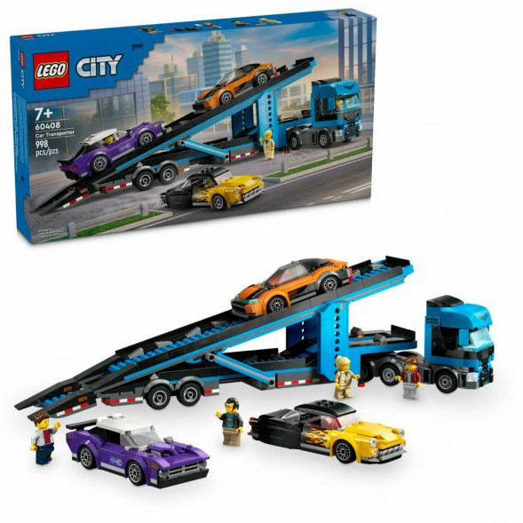 Конструктор LEGO City 60408 Грузовик-автовоз со спортивными автомобилями в Ижевске