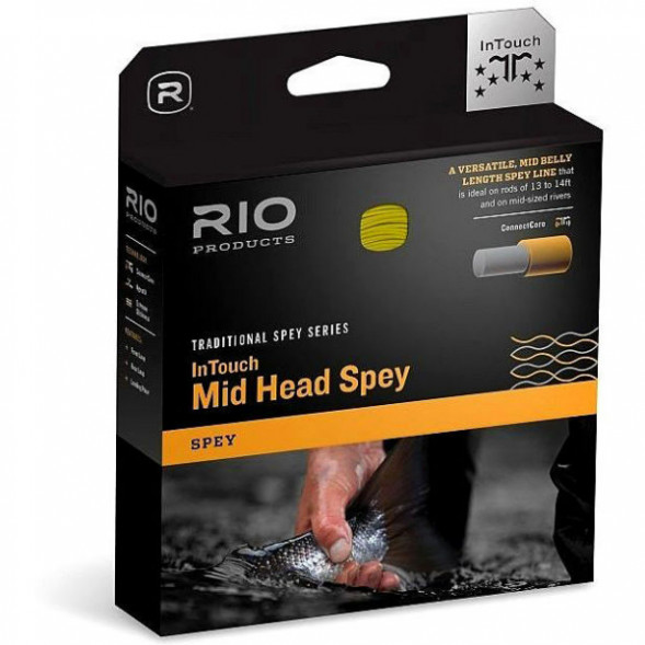 Леска RIO InTouch Mid Head Spey 9/10F 710gr, Green/Orange/Straw в Ижевске