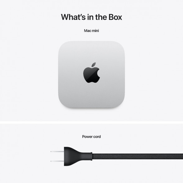 Компьютер Apple Mac mini M4 2024 (MU9E3) (10 Core GPU, 16ГБ, 512ГБ SSD, Apple, macOS), серебристый в Ижевске
