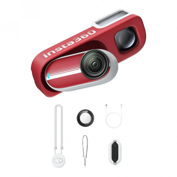 Экшн-камера Insta360 Go 3S Retro Bundle Special Edition 128ГБ, Red в Ижевске