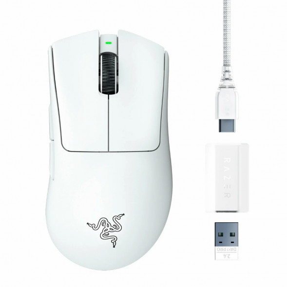 Мышь беспроводная/проводная Razer Deathadder V3 Pro [RZ01-04630200-R3G1] белый в Ижевске