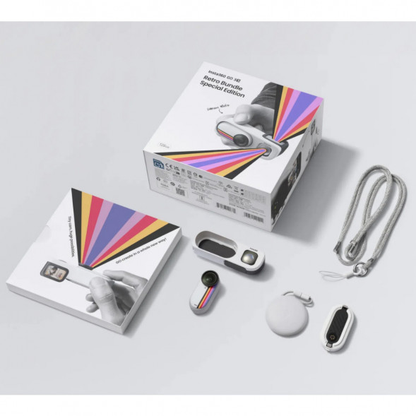 Экшн-камера Insta360 Go 3S Retro Bundle Special Edition 128ГБ, White в Ижевске