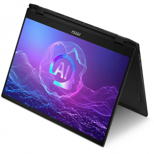 Ноутбук трансформер MSI Summit 16 AI Evo A2HMTG-057RU (16&amp;quot;, IPS, Intel Core Ultra 7 255H 2ГГц, 16 ядер, 16ГБ LPDDR5, 1ТБ SSD, Intel Arc 140T, Windows 11 Home), черный в Ижевске